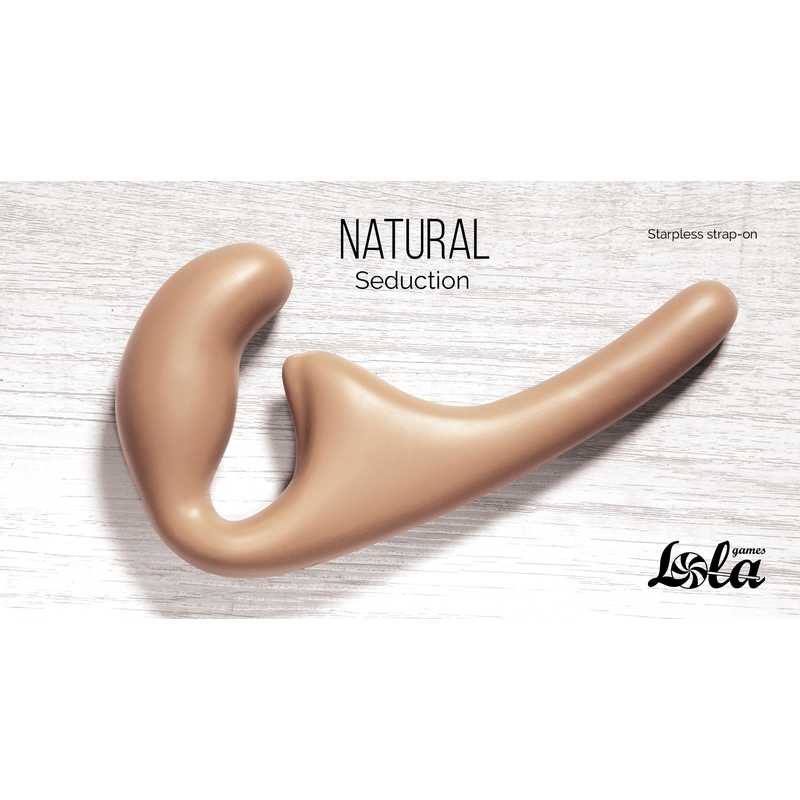 Телесный безремневой страпон