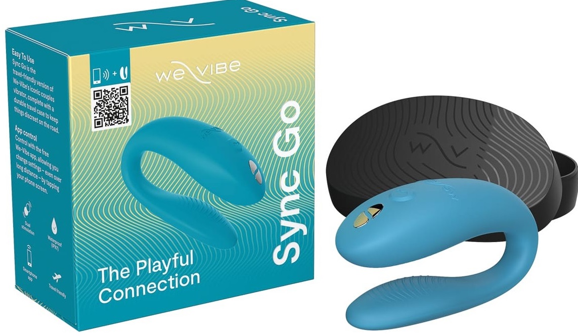 Вибромассажер для пар We-Vibe Sync Go blue