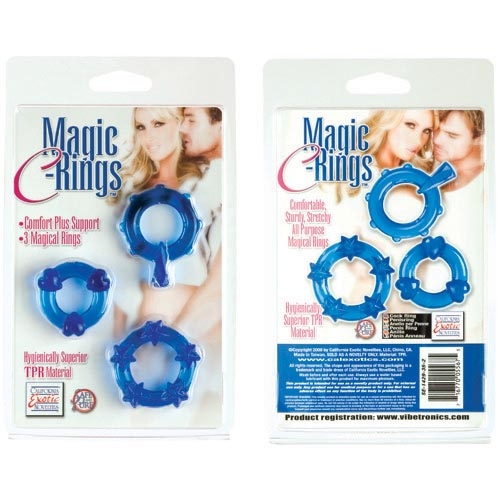 Эрекционные кольца синие Magic Rings