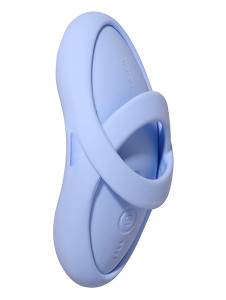 Вибратор голубого цвета на палец Svakom Ehno 2 с нагревом 