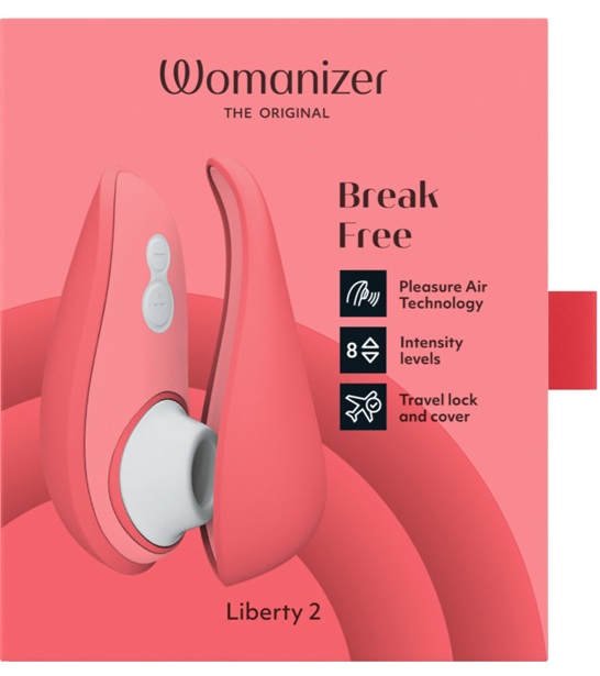 Клиторальный стимулятор Womanizer Liberty 2 нежно розовый