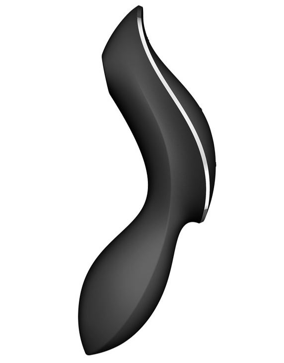 Черный вибростимулятор Satisfyer Curvy Trinity 2