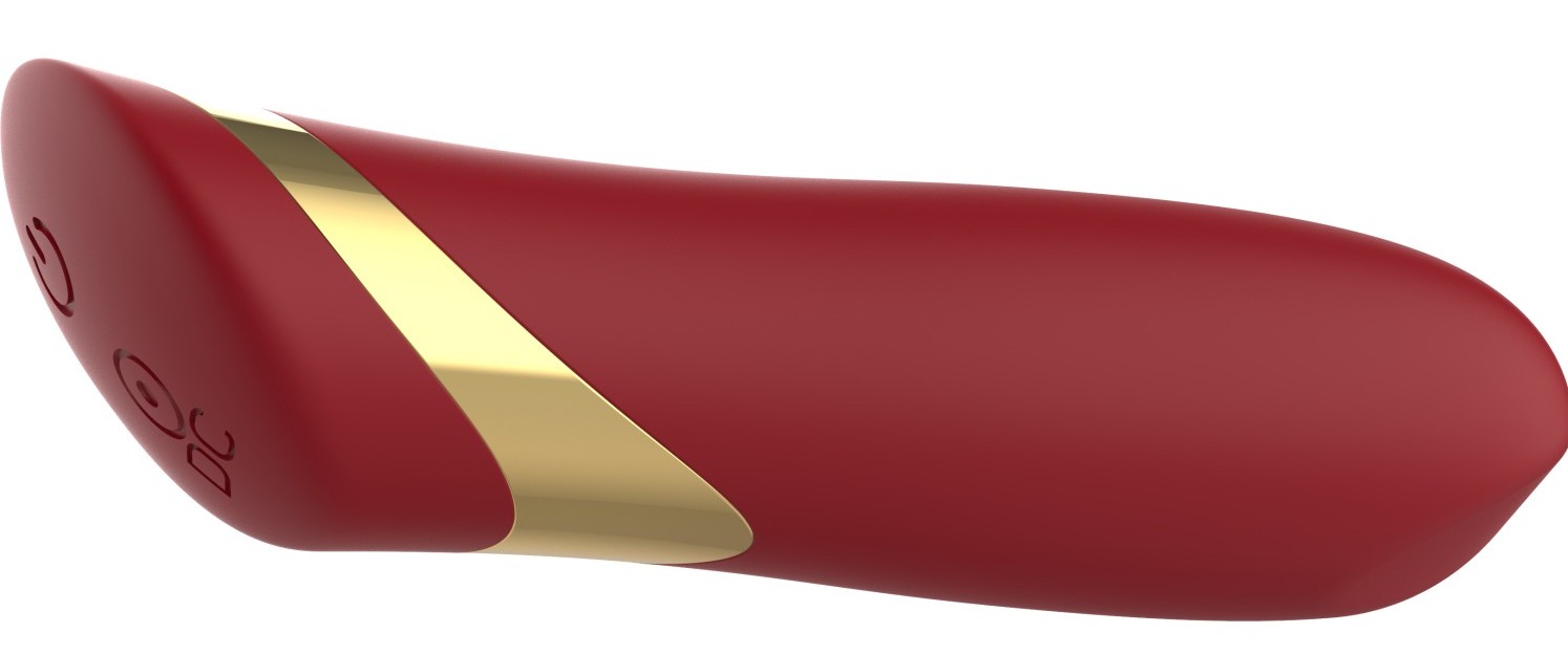 Мини-вибратор Lip Stick красный