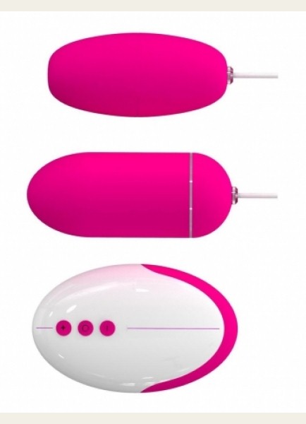 Виброяйца Odeco с дистанционным управлением на проводе темно-роз