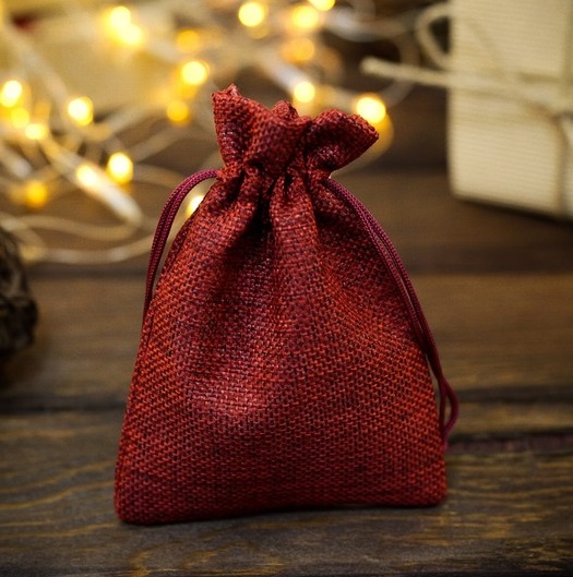 Красный мешочек для хранения 10*14 см