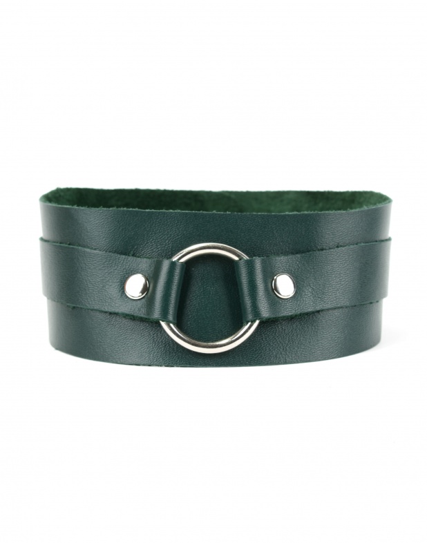 Ошейник классика изумруд