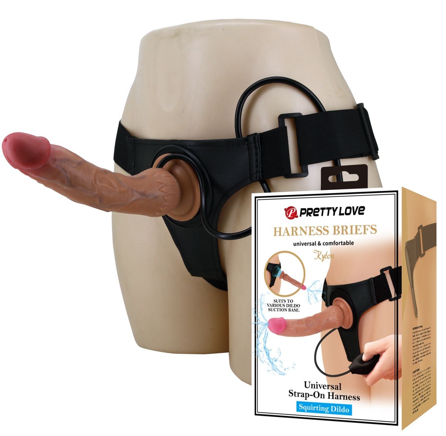 Страпон с эффектом эякуляции Kyton