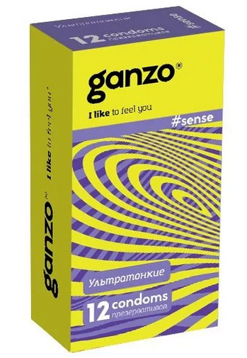 Презервативы GANZO Sense 12 шт