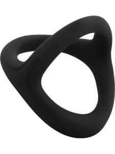 Эрекционное кольцо черное из силикона 