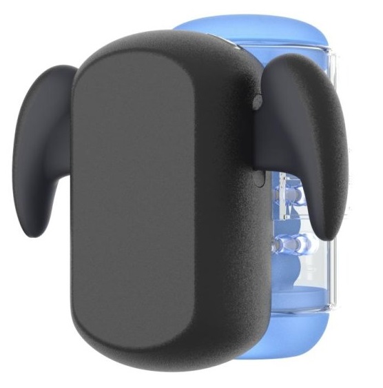 Автоматический мастурбатор для мужчин AMOVIBE Black Knight с массажем бусинами