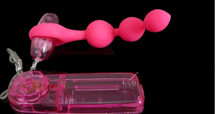 Анальные шарики малиновые