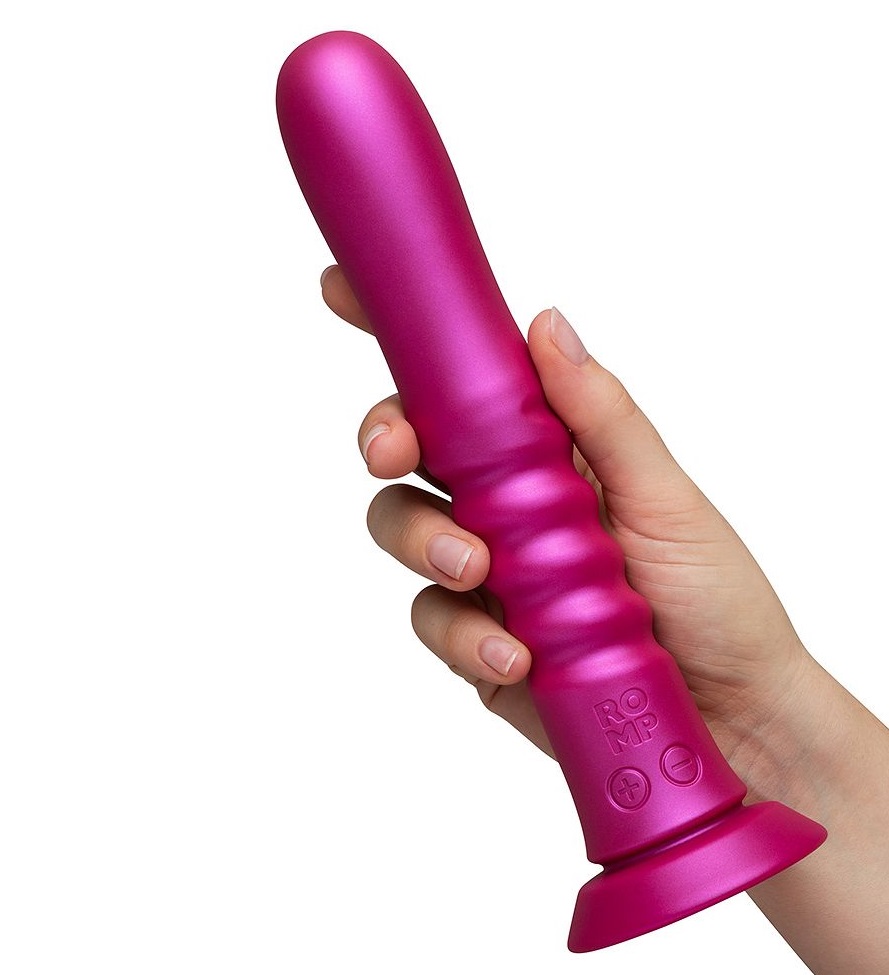 Вибратор с фрикциями Romp Jiggle розовый на присоске