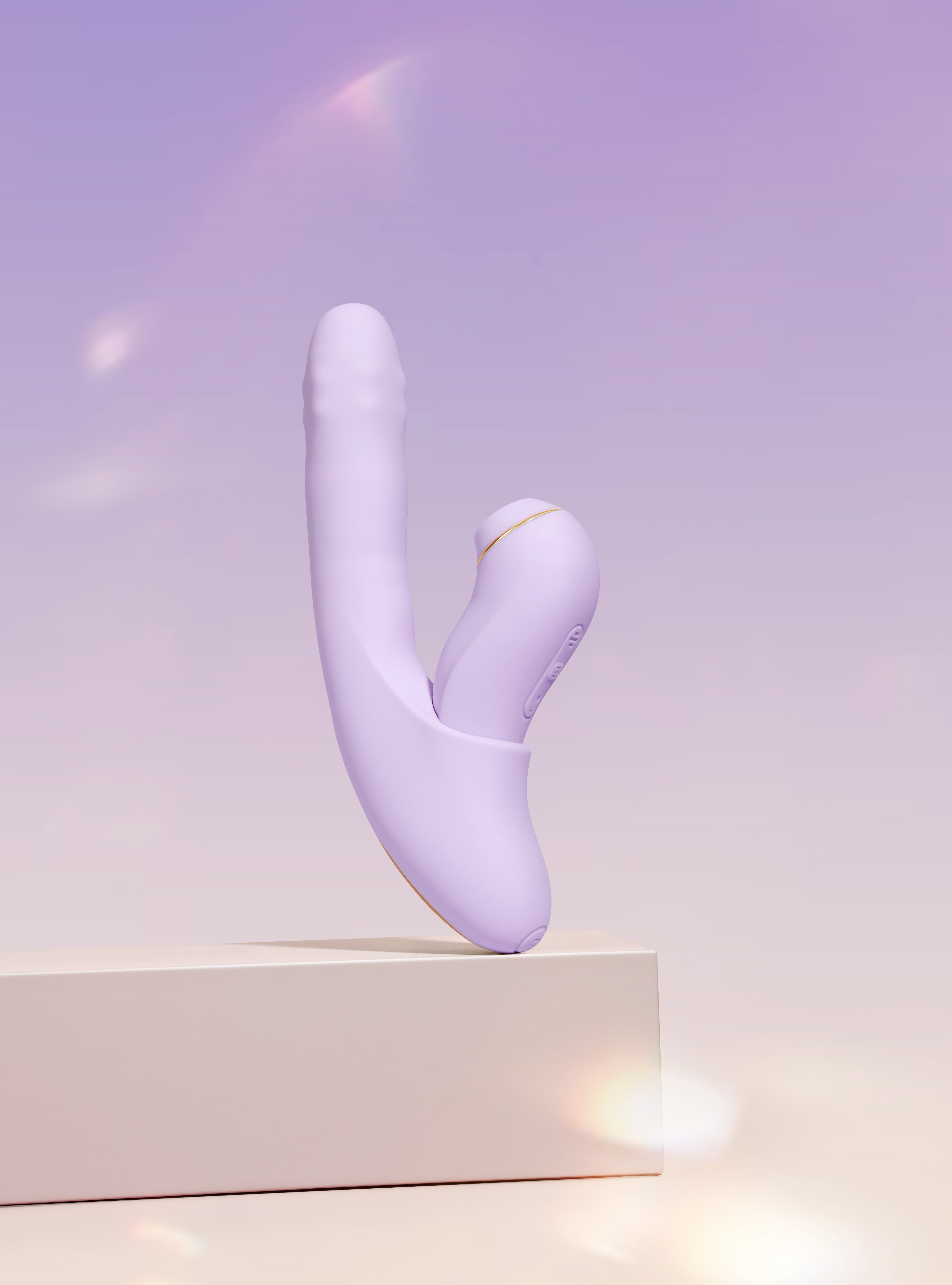 Интерактивный вибромассажёр Svakom 2в1 DuoGlow с нагревом