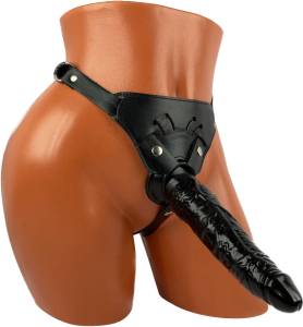 Упругий страпон black 