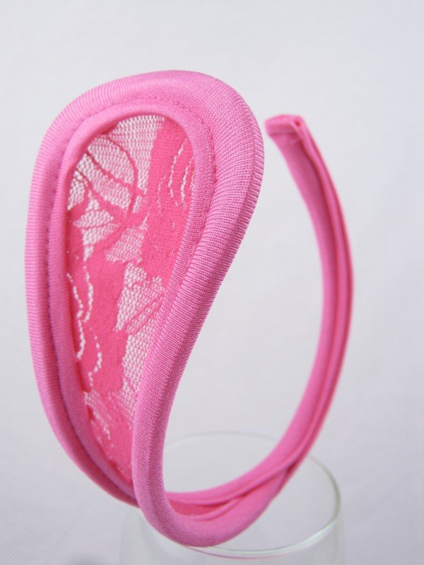 Стринги скоба розовые Strapless Thong