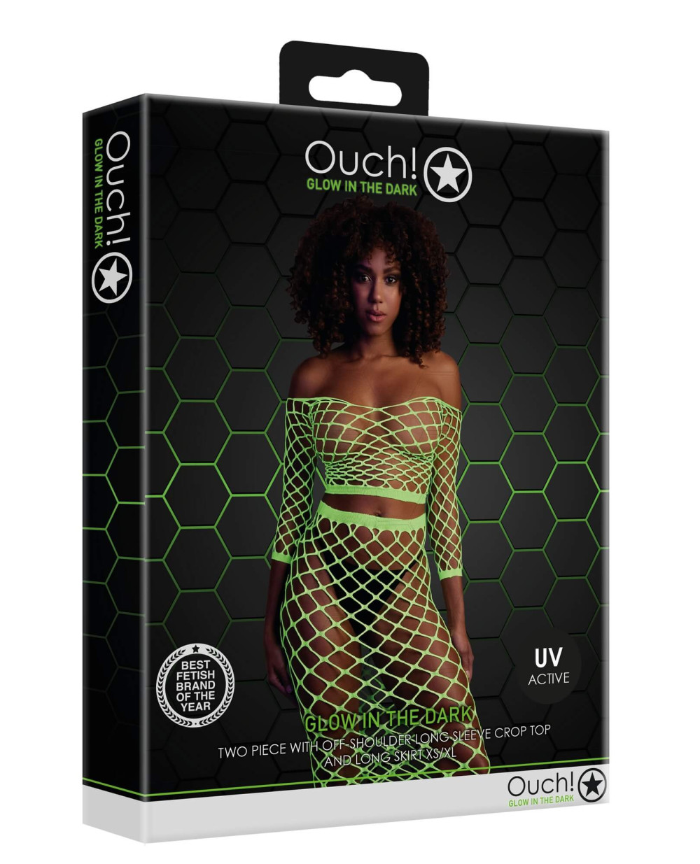 Топ с нижней юбкой Neon Green  XS/XL