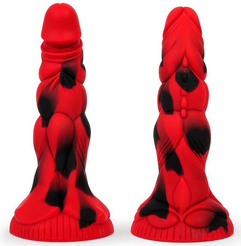 Красный фантазийный фаллоимитатор