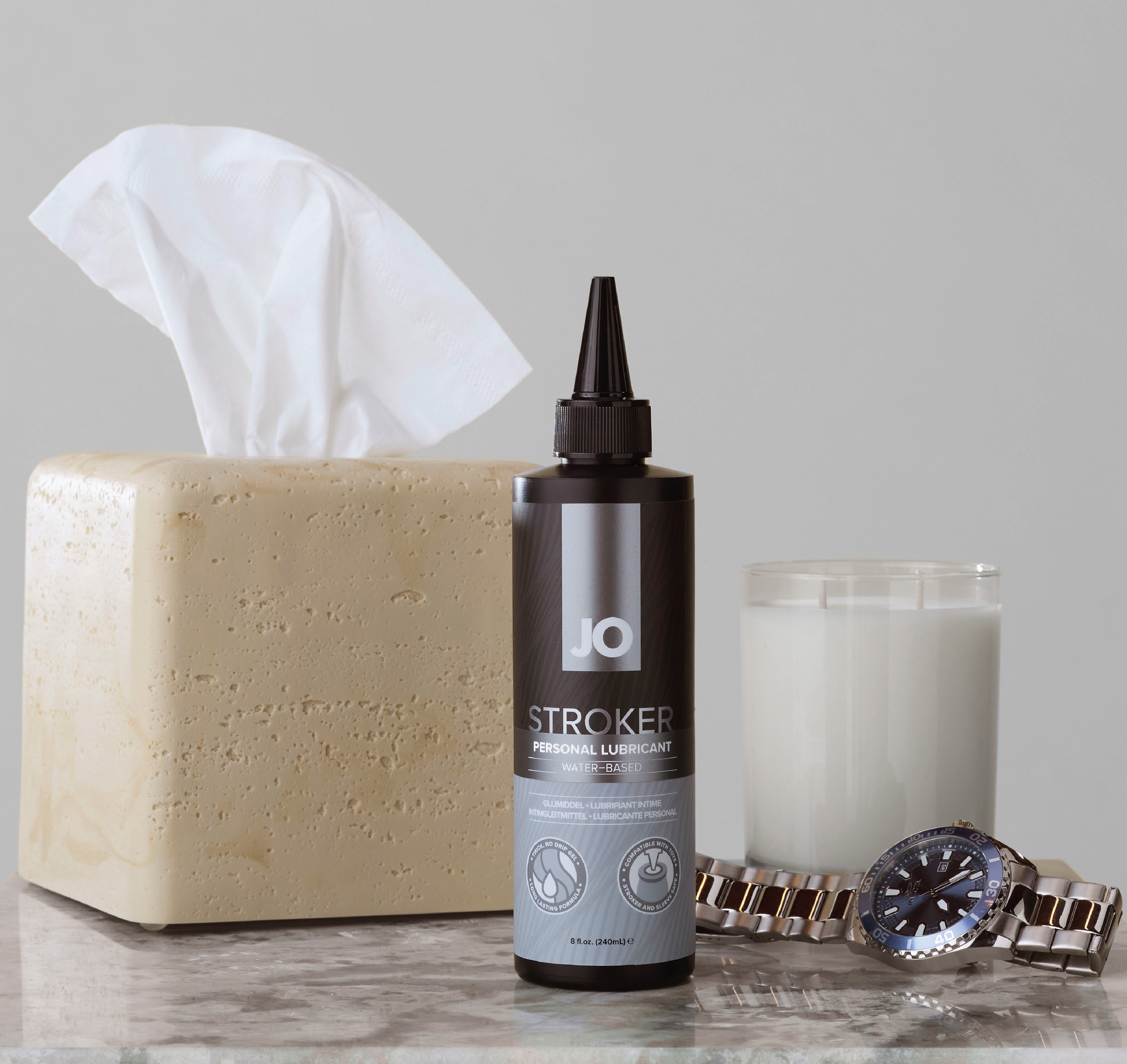 Гель на водной основе JO Stroker Lube для мастурбаторов 240 мл