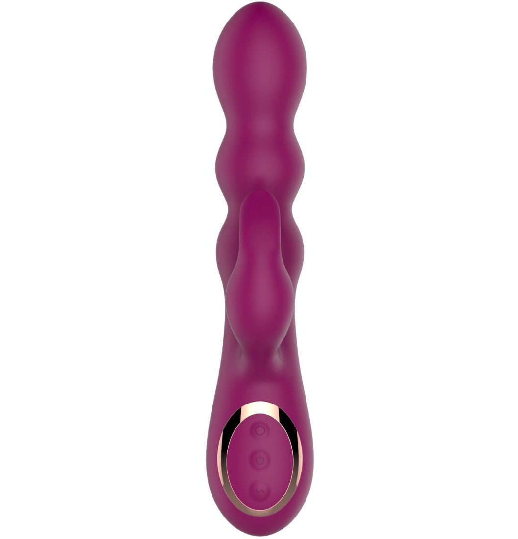 Вибратор-кролик Stamen с массажем бусинами