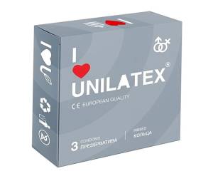 Презервативы Unilatex Ribbed 3шт 
