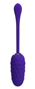 Фиолетовое виброяйцо Marina с рельефом 