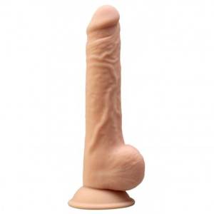 Фаллоимитатор на присоске из силикона 