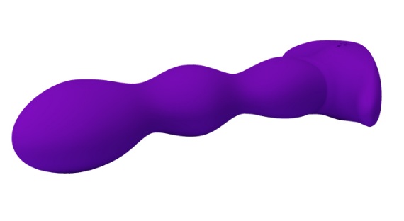 Силиконовый анальный стимулятор purple