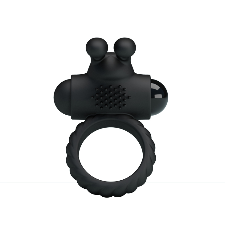 Эрекционное кольцо вибро Black