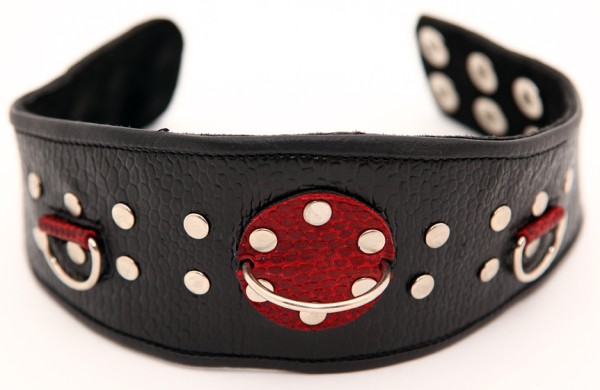 Ошейник с клепками кожа