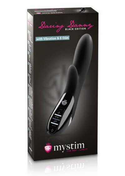  Вибратор MYSTIM с электростимуляцией Daring Danny черный