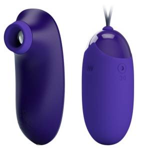 Вакуумный стимулятор и виброяйцо в наборе Orthus Фиолетовый 