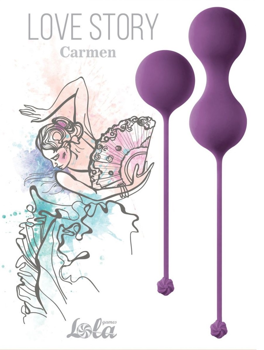 Набор вагинальных шариков Carmen Lavender 