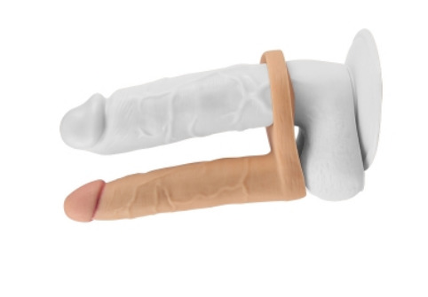 Реалистичная насадка для двойного проникновения