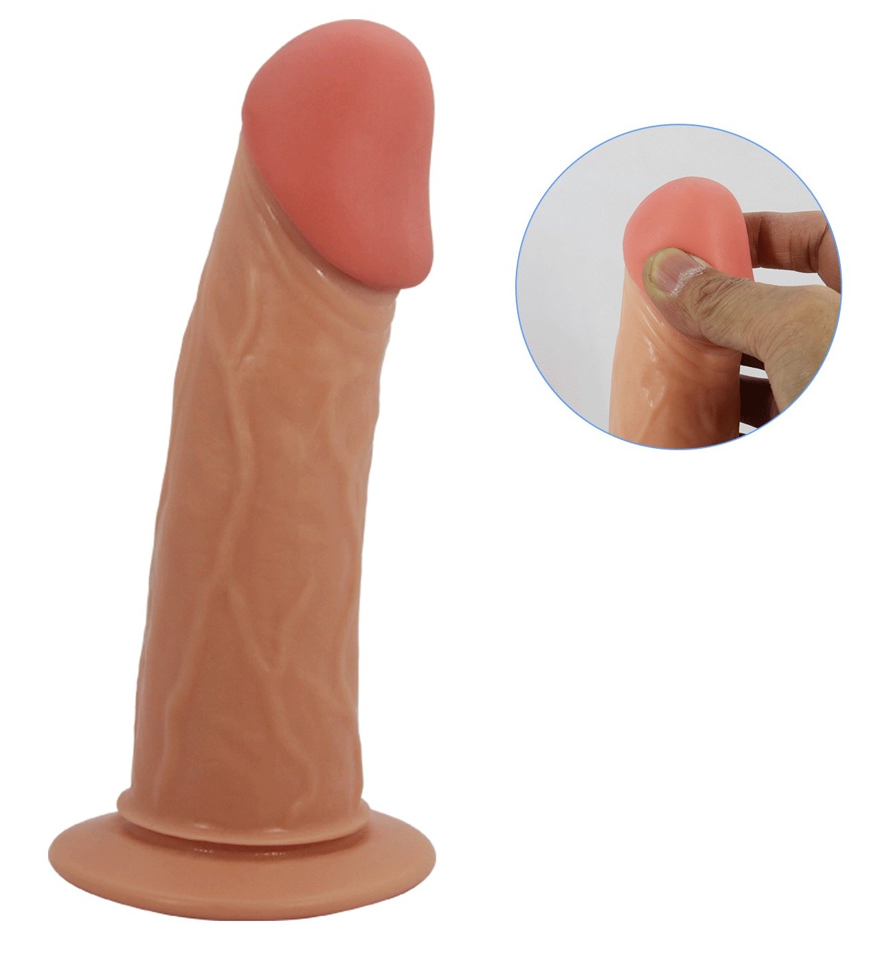 Полый страпон с нежной головкой Stark Pretty Love