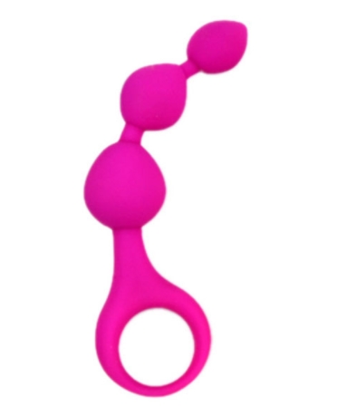 Анальные шарики малиновые