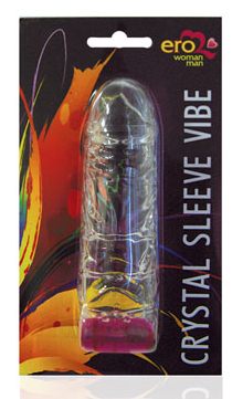Насадка закрытая с вибрацией Crystal sleeve vibe