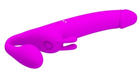 Безремневой вибрострапон Zanini с клиторальной стимуляцией