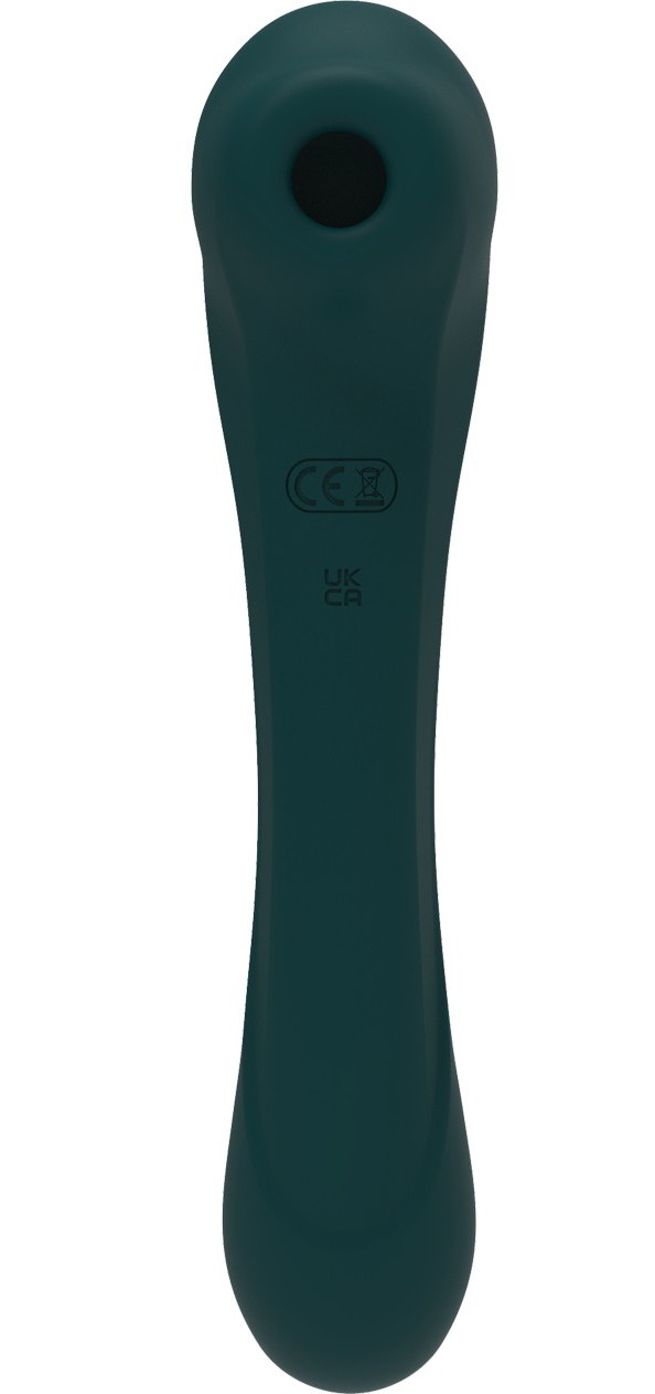Двухсторонний вакуумный стимулятор New Quiver Teal