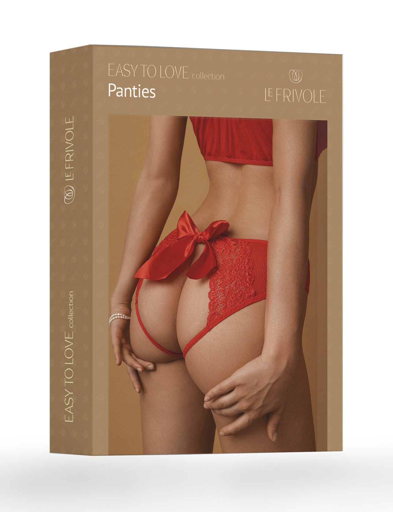 Красные трусики с бантом и доступом 42-44