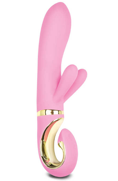 Нежно-розовый вибратор Gvibe Grabbit