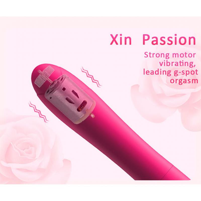 Розовый мини вибратор