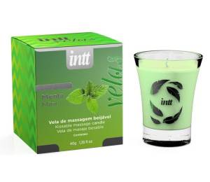 Массажная свеча с аромамаслом Intt Мята 40 г 