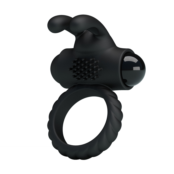 Эрекционное кольцо вибро Black