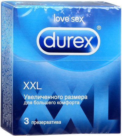 Презервативы Durex XXL 3 большого размера