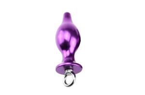 Анальный плаг с кольцом Violet Steel  