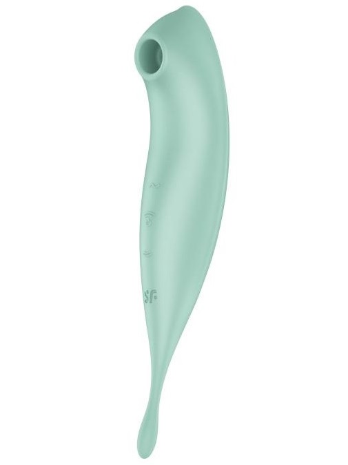 Мятный двухсторонний стимулятор Satisfyer