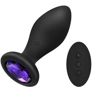 Анальная вибропробочка с кристаллом purple