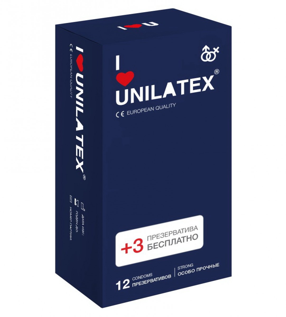 Презервативы Unilatex Extra Strong 12+3 шт.