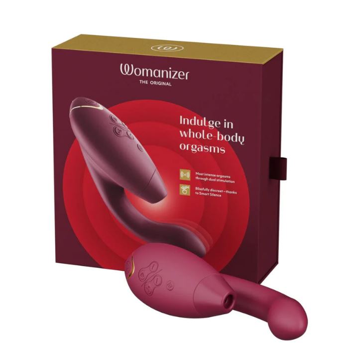 Стимулятор клитора Womanizer Duo 2 бордо