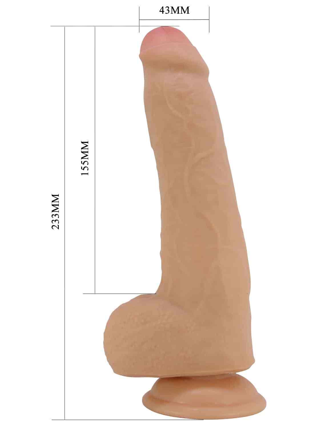 Фаллоимитатор с подвижной кожей Draco